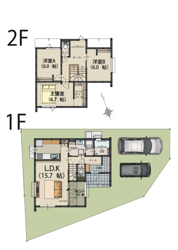 新築建売(北原)間取り図