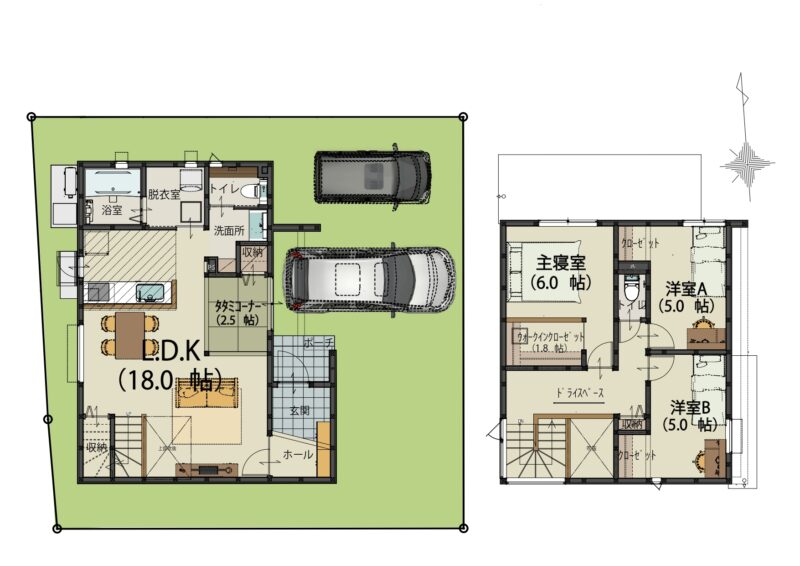 新築建売(御立中8丁目A)間取り図