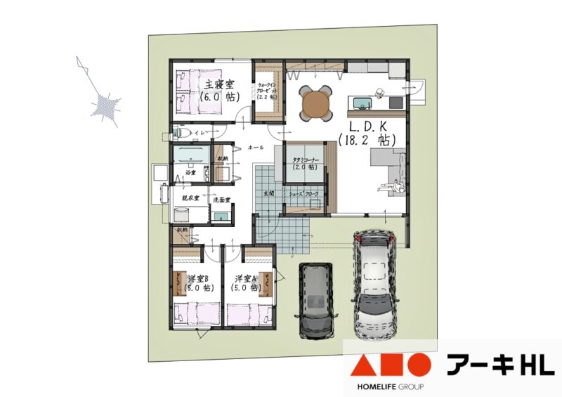 アーキホームライフの姫路市広畑区才の新築平屋